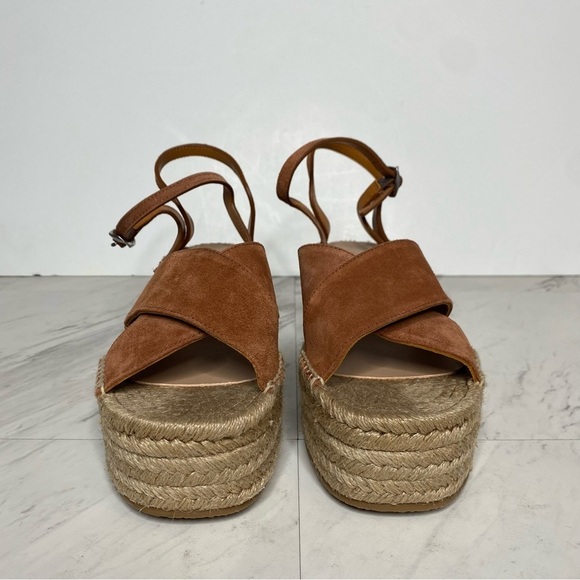Rag & Bone Hera Brown Espadrille Wedge Sandal 40 10 - Picture 2 of 14